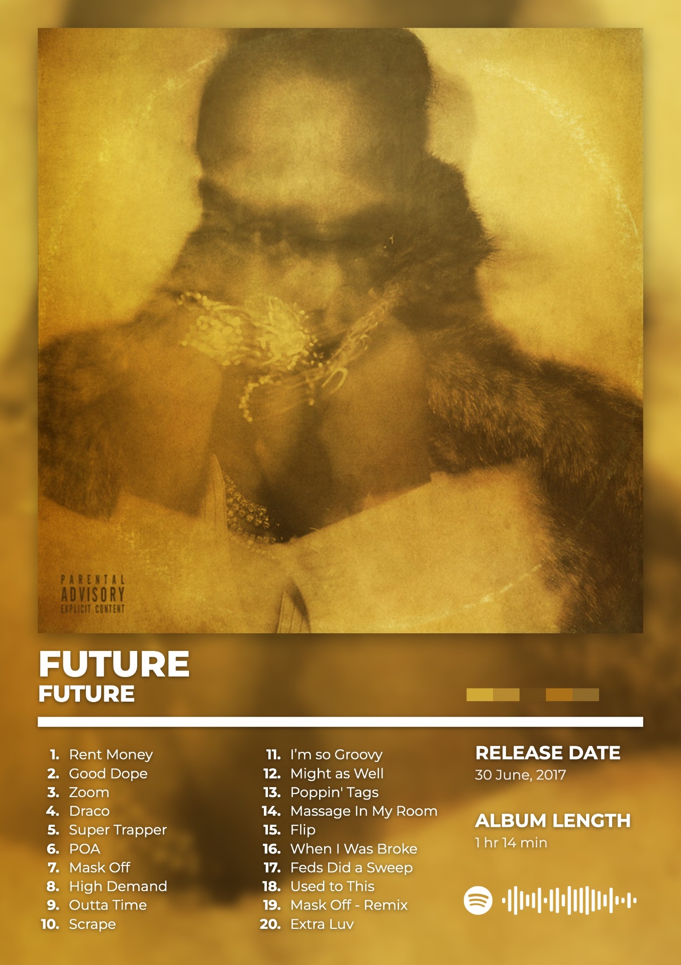 FUTURE by FUTURE — album cover poster print